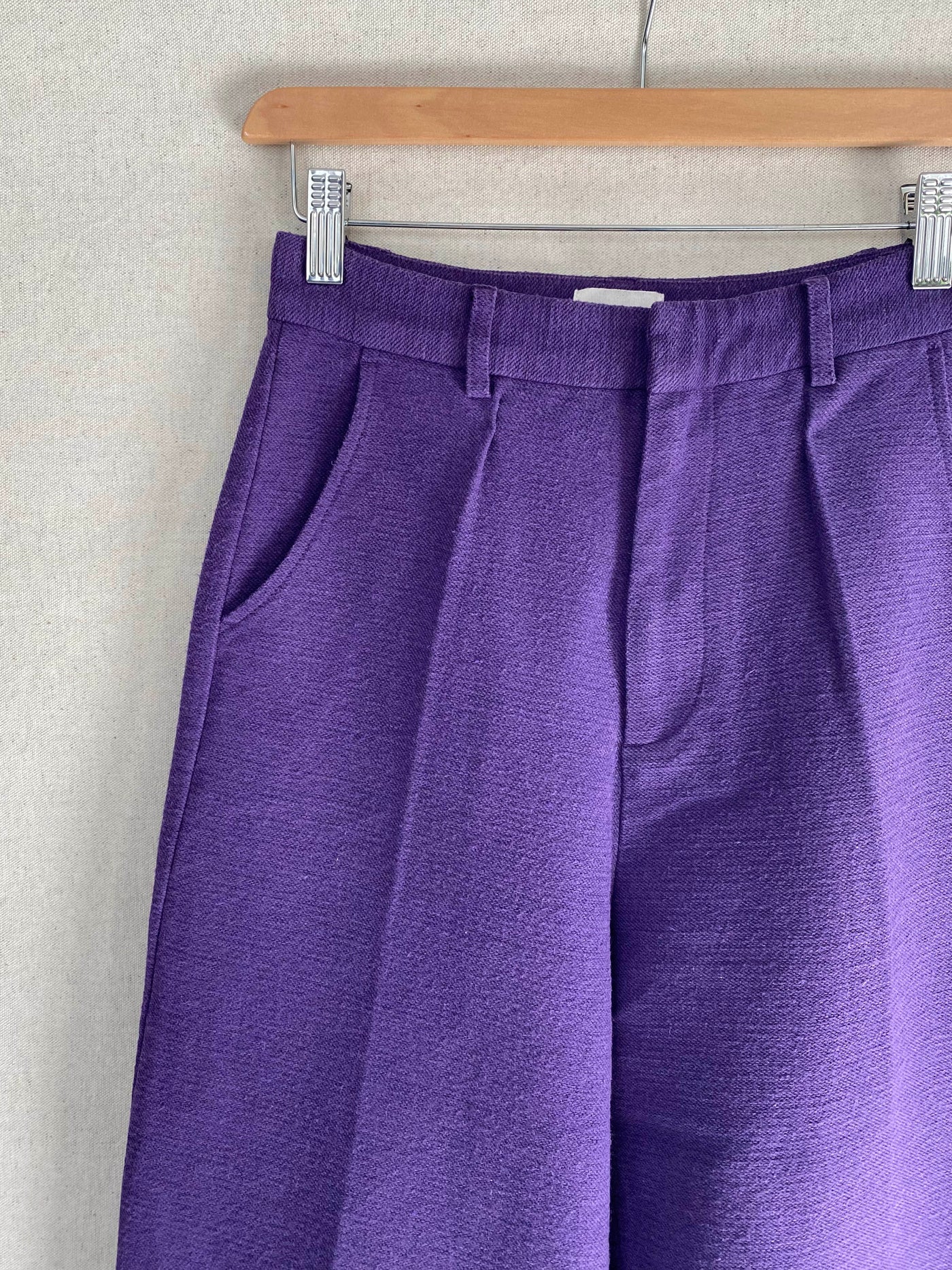 Pantalon tailleur, violine - taille 34 Petite