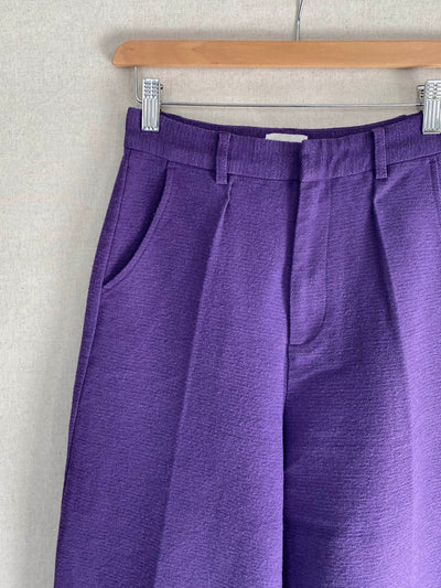 Pantalon tailleur, violine - taille 34 Petite